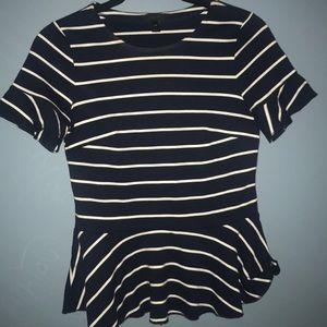 Fitted Peplum Top//J Crew